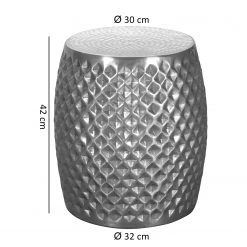 Red Living Bout de canapé Owning - Aluminium - Argenté -Meubles de salon Soldes 1000194272 200108 10055300428 SKETCH DETAILS P000000001000194272 sketch