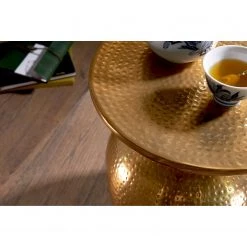 Red Living Bout de canapé Trevose - Aluminium - Doré -Meubles de salon Soldes 1000194276 200108 10055600446 DETAILS P000000001000194276