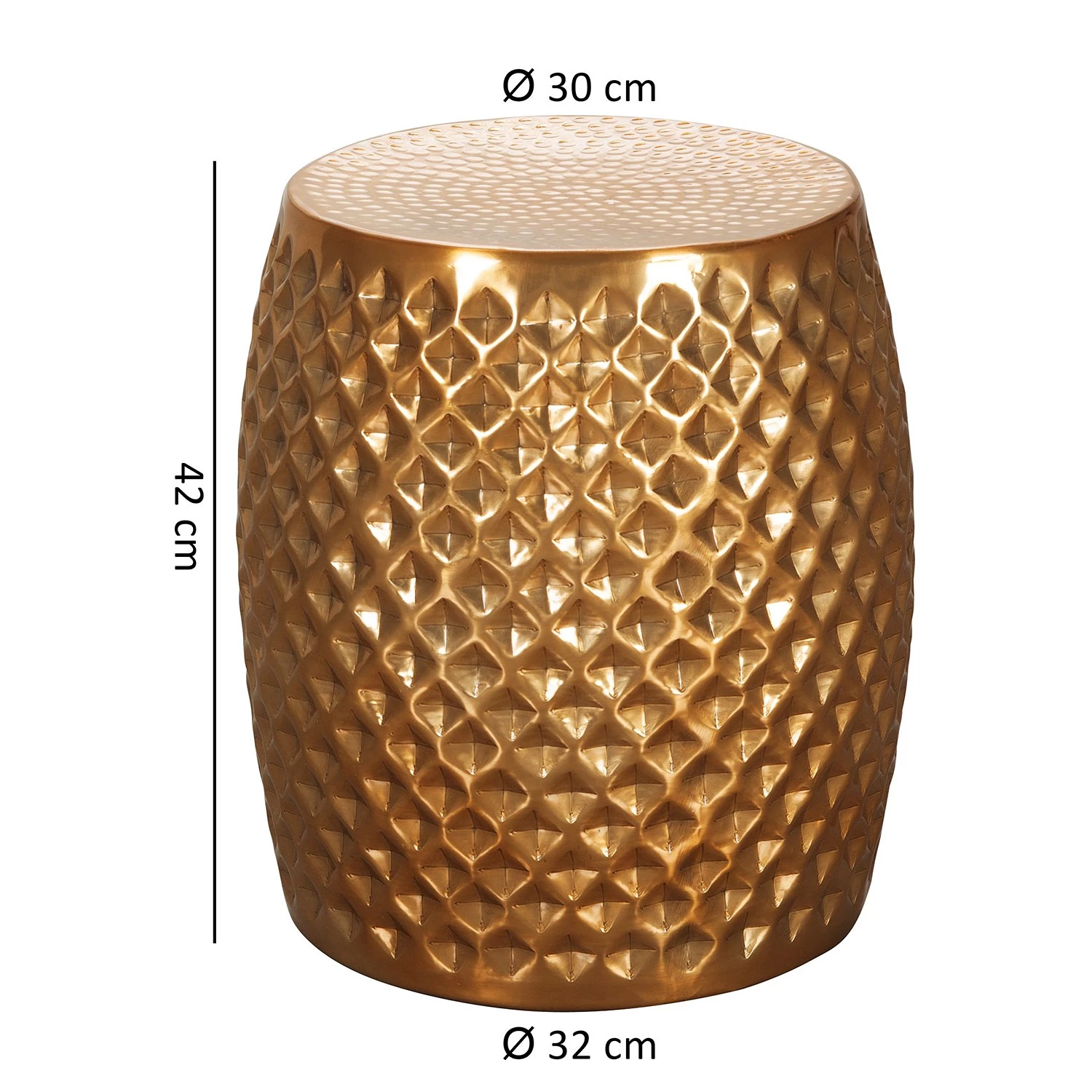 Red Living Bout de canapé Owning - Aluminium - Doré 6 Red Living Bout de canapé Owning - Aluminium - Doré – Image 4