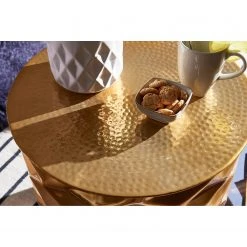 Red Living Bout de canapé Aghern - Aluminium - Doré -Meubles de salon Soldes 1000194279 200108 10055900462 DETAILS P000000001000194279