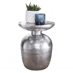 Red Living Bout de canapé Trevose - Aluminium - Argenté