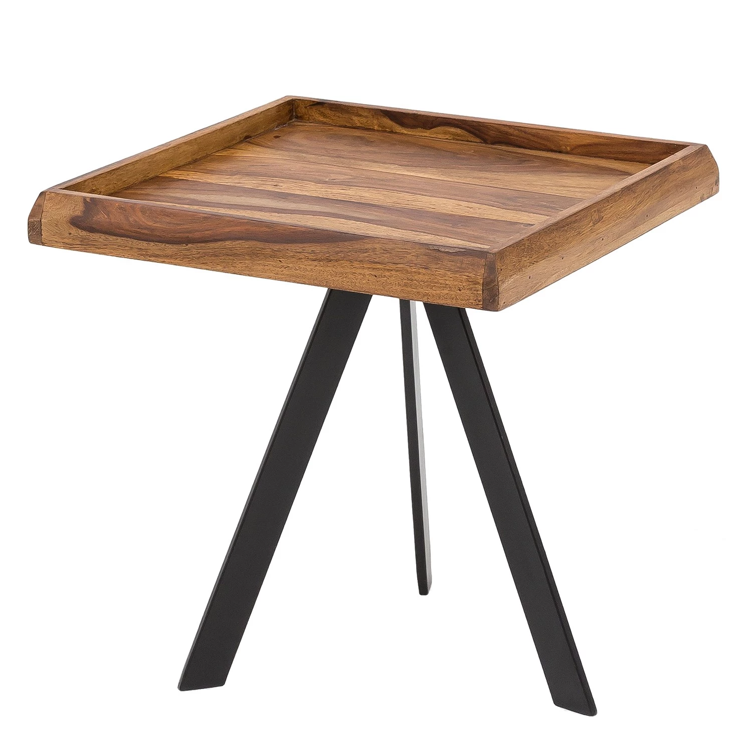 Red Living Bout de canapé Ardee I - Sheesham massif / Métal - Sheesham / Noir 3 Red Living Bout de canapé Ardee I - Sheesham massif / Métal - Sheesham / Noir