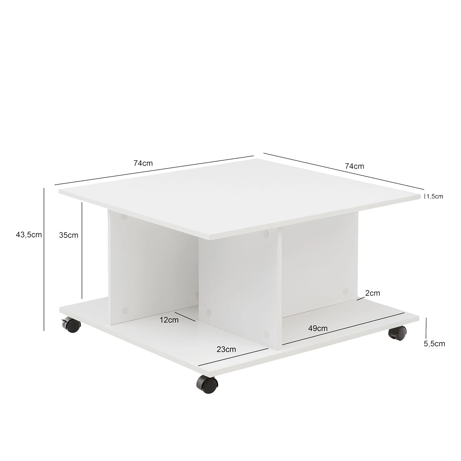 Mooved Table basse Beal IV - Blanc 9 Mooved Table basse Beal IV - Blanc – Image 7