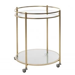 Jack & Alice Desserte Achill - Verre / Métal - Doré