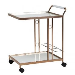 Jack & Alice Desserte Recess - Verre / Métal - Doré