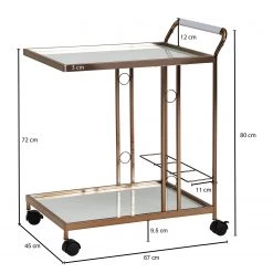 Jack & Alice Desserte Recess - Verre / Métal - Doré 11 Jack & Alice Desserte Recess - Verre / Métal - Doré -Meubles de salon Soldes 1000194315 200108 10063100691 SKETCH DETAILS P000000001000194315 sketch