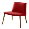 Mørteens Fauteuil Sonka - Cuir véritable - Rouge -Meubles de salon Soldes 1000194327 210317 06263100070 IMAGE P000000001000194327