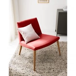 Mørteens Fauteuil Sonka - Cuir véritable - Rouge 21 Mørteens Fauteuil Sonka - Cuir véritable - Rouge -Meubles de salon Soldes 1000194327 210517 16064500022 MOOD DETAILS P000000001000194327 mood