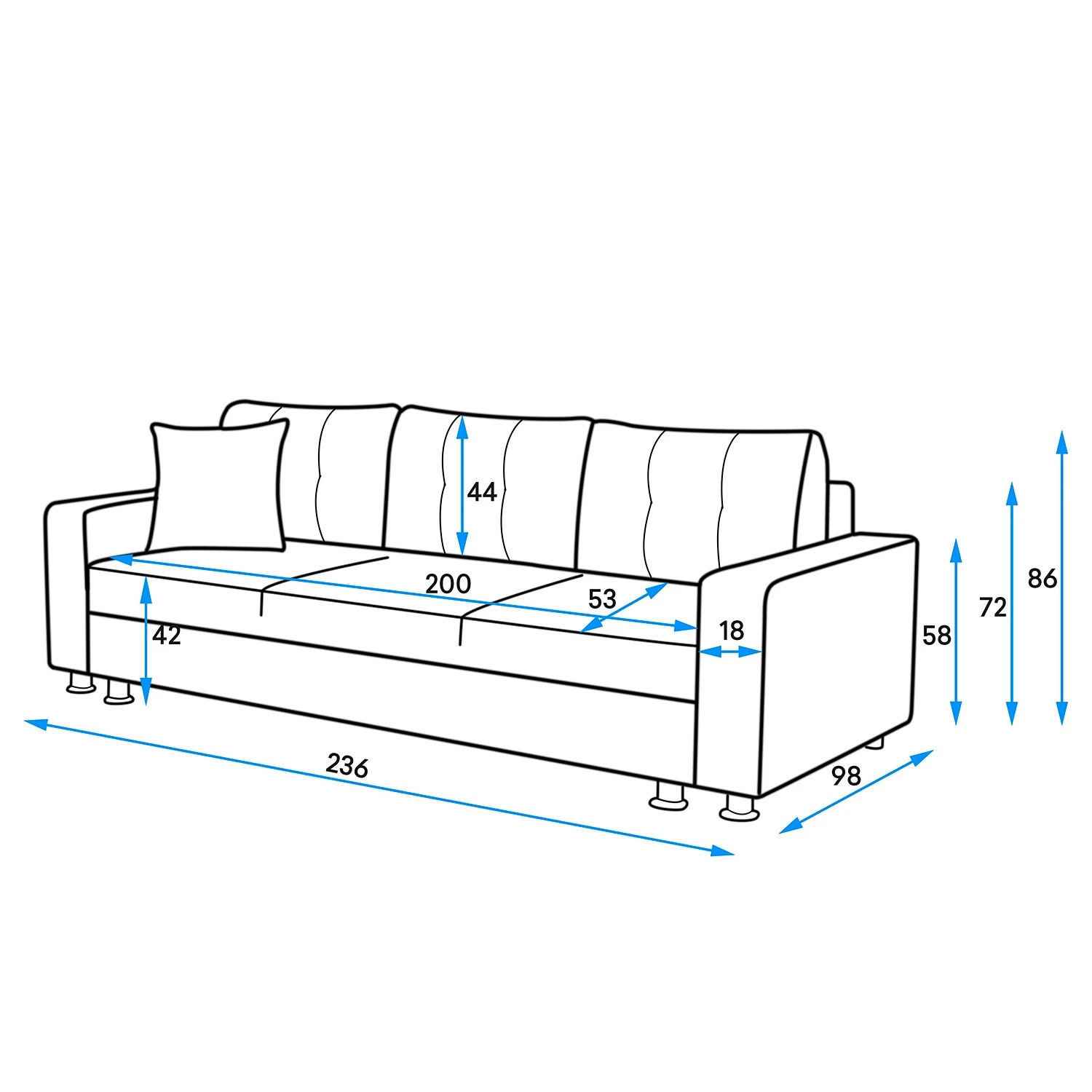 Fredriks Canapé convertible Upwell II - Microfibre - Vert foncé 21 Fredriks Canapé convertible Upwell II - Microfibre - Vert foncé – Image 19