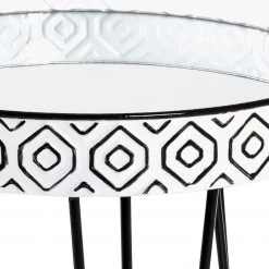 Norrwood Bout de canapé Ponemah I - Verre / Acier - Noir / Blanc 9 Norrwood Bout de canapé Ponemah I - Verre / Acier - Noir / Blanc -Meubles de salon Soldes 1000196491 191211 14163100053 DETAILS P000000001000196491