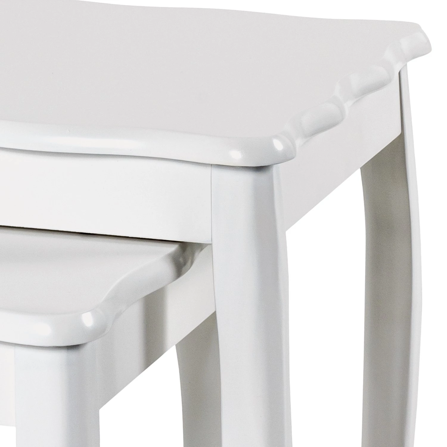 Ridgevalley Bouts de canapé Lysekil (lot de 2) - Partiellement en pin massif - Blanc 4 Ridgevalley Bouts de canapé Lysekil (lot de 2) - Partiellement en pin massif - Blanc – Image 2