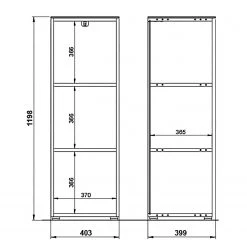 Germania Étagère de bureau I - Cachemire / Imitation noyer 15 Germania Étagère de bureau I - Cachemire / Imitation noyer -Meubles de salon Soldes 1000197000 191203 06445900066 SKETCH DETAILS P000000001000197000 sketch