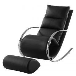 Fredriks Rocking chair Fox II - Imitation cuir - Noir -Meubles de salon Soldes 1000199047 201204 11471700002 DETAILS P000000001000199047