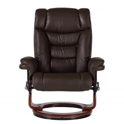 Modoform Fauteuil relax et repose-pieds Rimbach - Cuir véritable / Imitation cuir - Marron -Meubles de salon Soldes 1000199060 200618 09570000037 DETAILS P000000001000199060