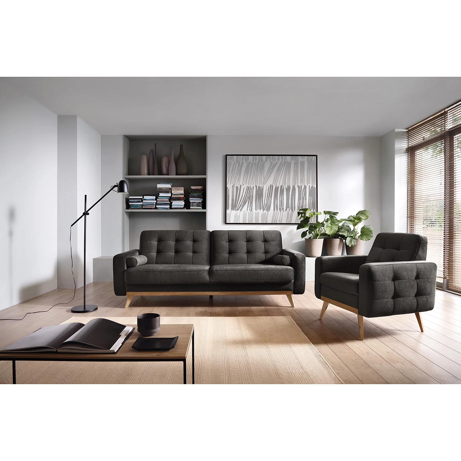 Mørteens Fauteuil Oravi - Velours - Marron foncé 5 Mørteens Fauteuil Oravi - Velours - Marron foncé – Image 3