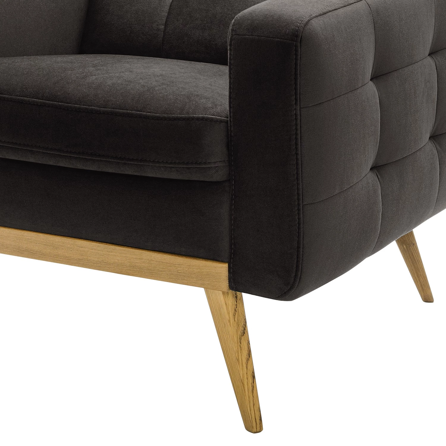 Mørteens Fauteuil Oravi - Velours - Marron foncé 12 Mørteens Fauteuil Oravi - Velours - Marron foncé – Image 10