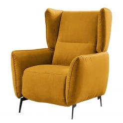 Fredriks Fauteuil Lehi - Velours - Jaune moutarde - Sans fonction - Avec repose-pieds -Meubles de salon Soldes 1000199858 200225 14063000888 DETAILS P000000001000199858