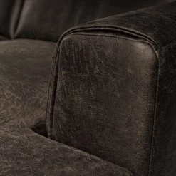 Fredriks Canapé d‘angle Basin II - Imitation cuir - Marron foncé - Méridienne courte à droite (vue de face) 15 Fredriks Canapé d‘angle Basin II - Imitation cuir - Marron foncé - Méridienne courte à droite (vue de face) -Meubles de salon Soldes 1000199980 200409 12365400005 DETAILS P000000001000199980