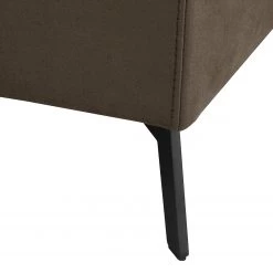 Fredriks Canapé d‘angle Denny I - Microfibre - Marron foncé - Méridienne courte à gauche (vue de face) -Meubles de salon Soldes 1000199995 200205 11530700190 DETAILS P000000001000199995