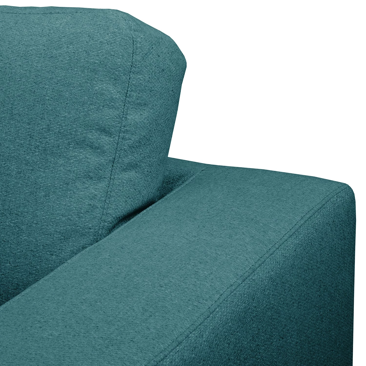 Fredriks Canapé d‘angle Denny II - Tissu - Bleu pétrole - Méridienne courte à gauche (vue de face) 10 Fredriks Canapé d‘angle Denny II - Tissu - Bleu pétrole - Méridienne courte à gauche (vue de face) – Image 8