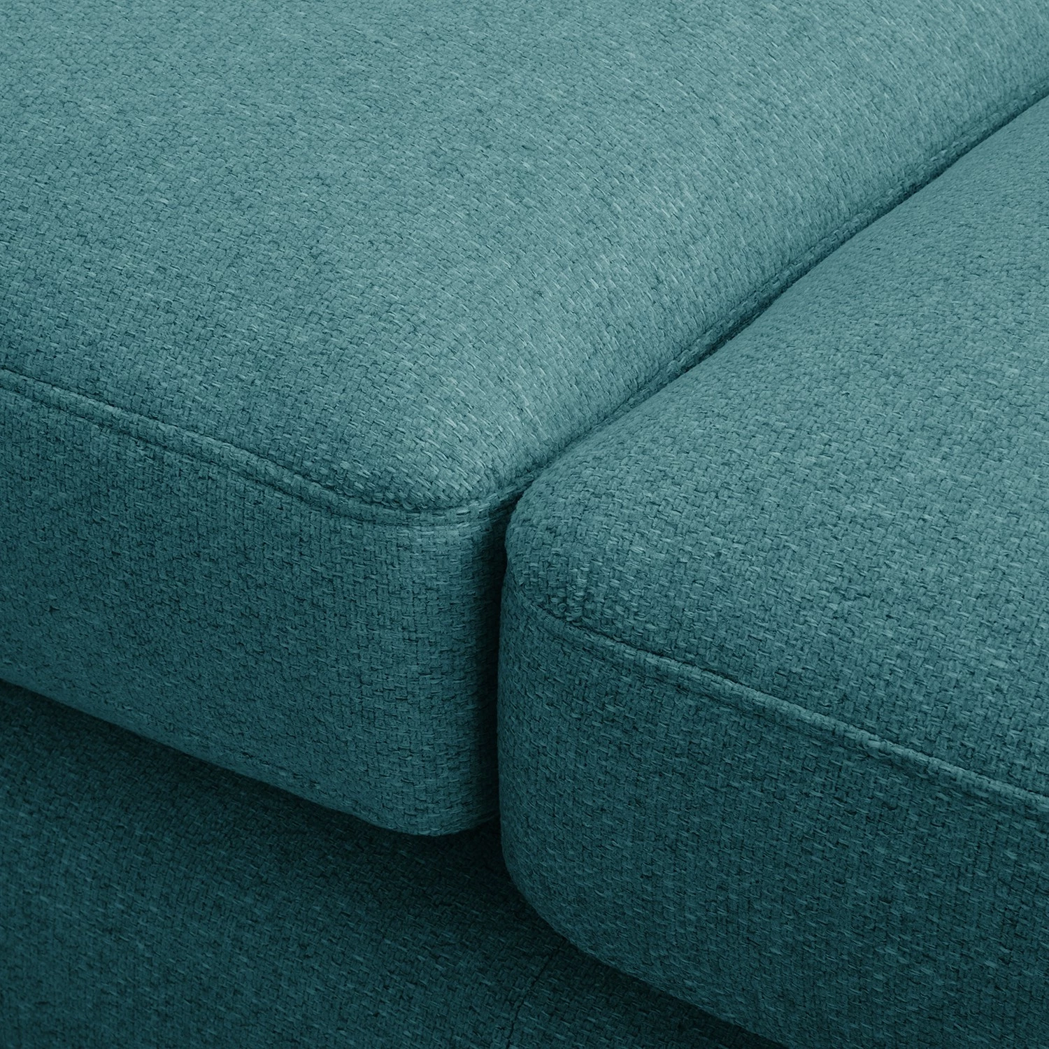 Fredriks Canapé d‘angle Denny II - Tissu - Bleu pétrole - Méridienne courte à gauche (vue de face) 14 Fredriks Canapé d‘angle Denny II - Tissu - Bleu pétrole - Méridienne courte à gauche (vue de face) – Image 12