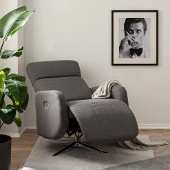 Modoform Fauteuil relax Barnett - Tissé à plat - Gris -Meubles de salon Soldes 1000200099 200731 06171500002 MOOD DETAILS P000000001000200099 mood