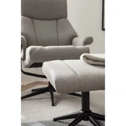 Modoform Fauteuil relax Barking - Tissé à plat / Platine -Meubles de salon Soldes 1000200101 200731 06172100008 DETAILS P000000001000200101