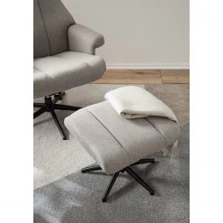 Modoform Fauteuil relax Barking - Tissé à plat / Platine -Meubles de salon Soldes 1000200101 200731 06172200009 DETAILS P000000001000200101