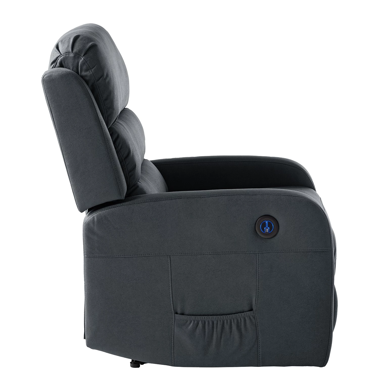 Modoform Fauteuil relax Bartlett - Microfibre - Gris 10 Modoform Fauteuil relax Bartlett - Microfibre - Gris – Image 8