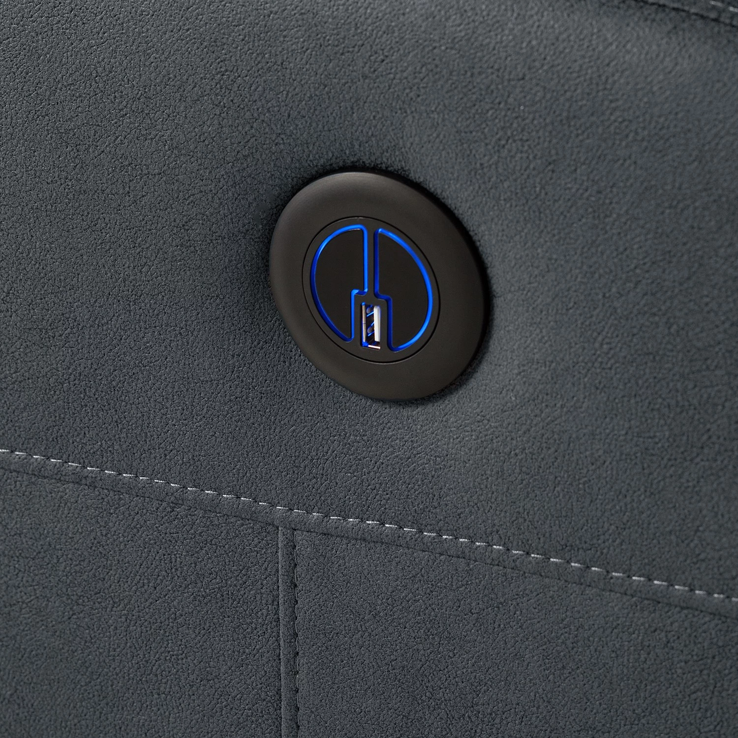 Modoform Fauteuil relax Bartlett - Microfibre - Gris 23 Modoform Fauteuil relax Bartlett - Microfibre - Gris – Image 21