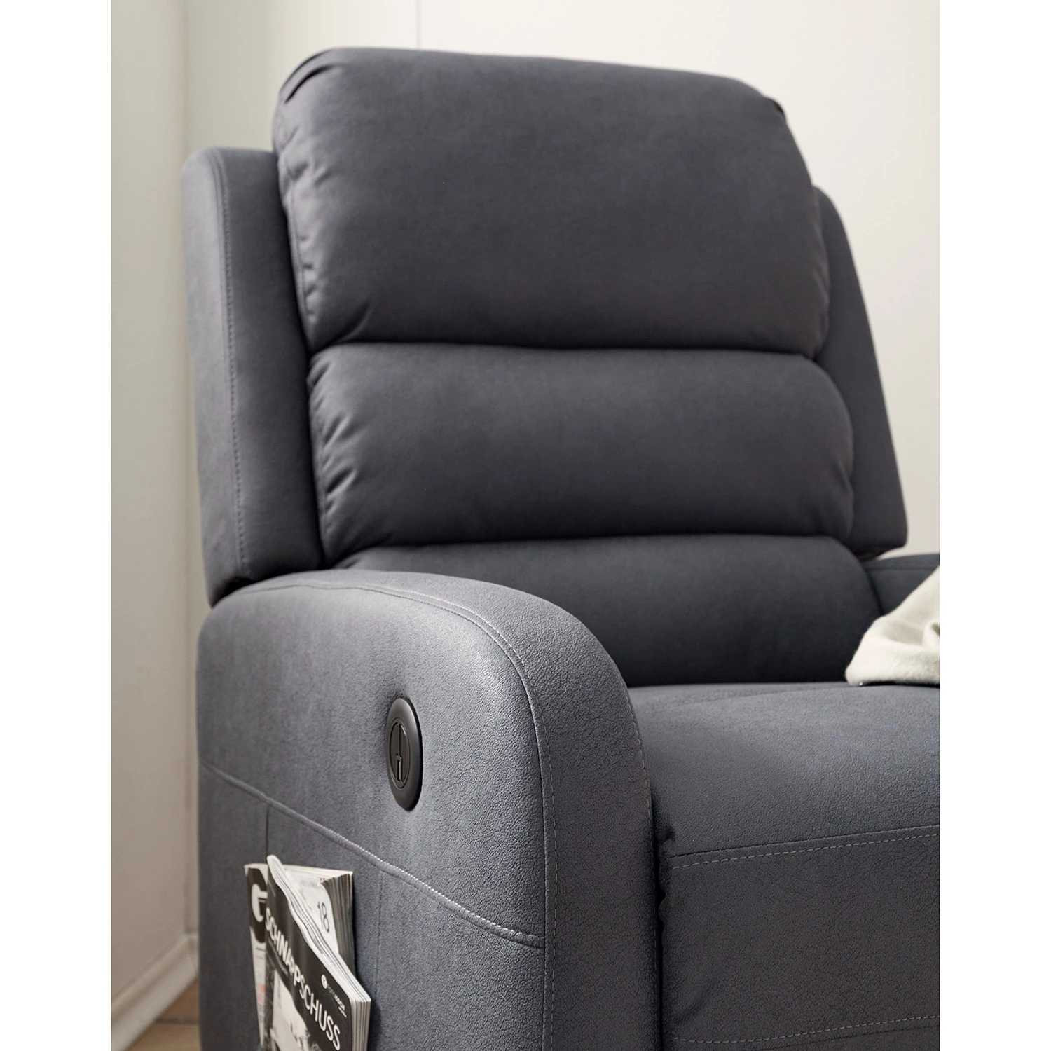 Modoform Fauteuil relax Bartlett - Microfibre - Gris 13 Modoform Fauteuil relax Bartlett - Microfibre - Gris – Image 11