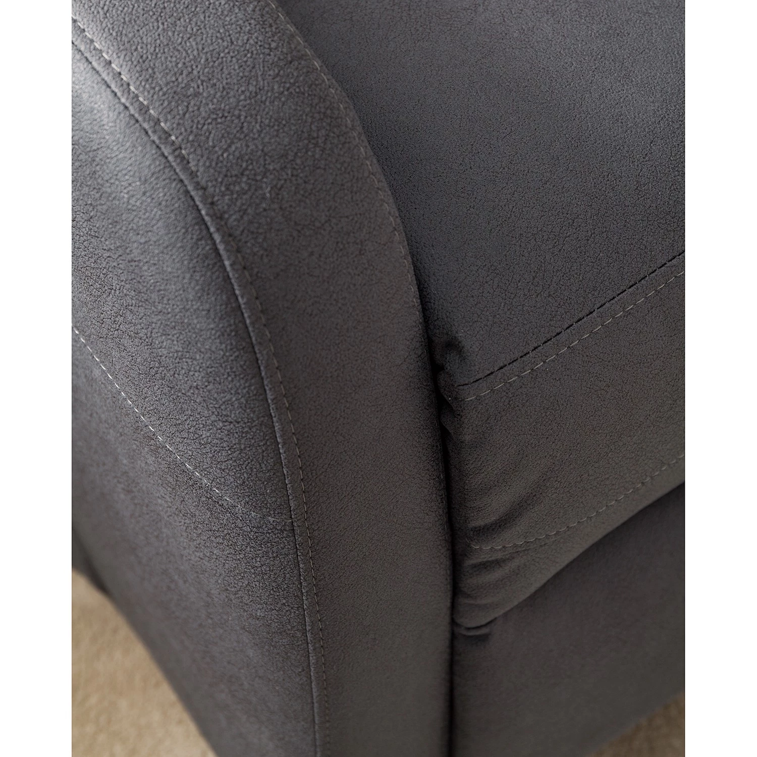 Modoform Fauteuil relax Bartlett - Microfibre - Gris 17 Modoform Fauteuil relax Bartlett - Microfibre - Gris – Image 15