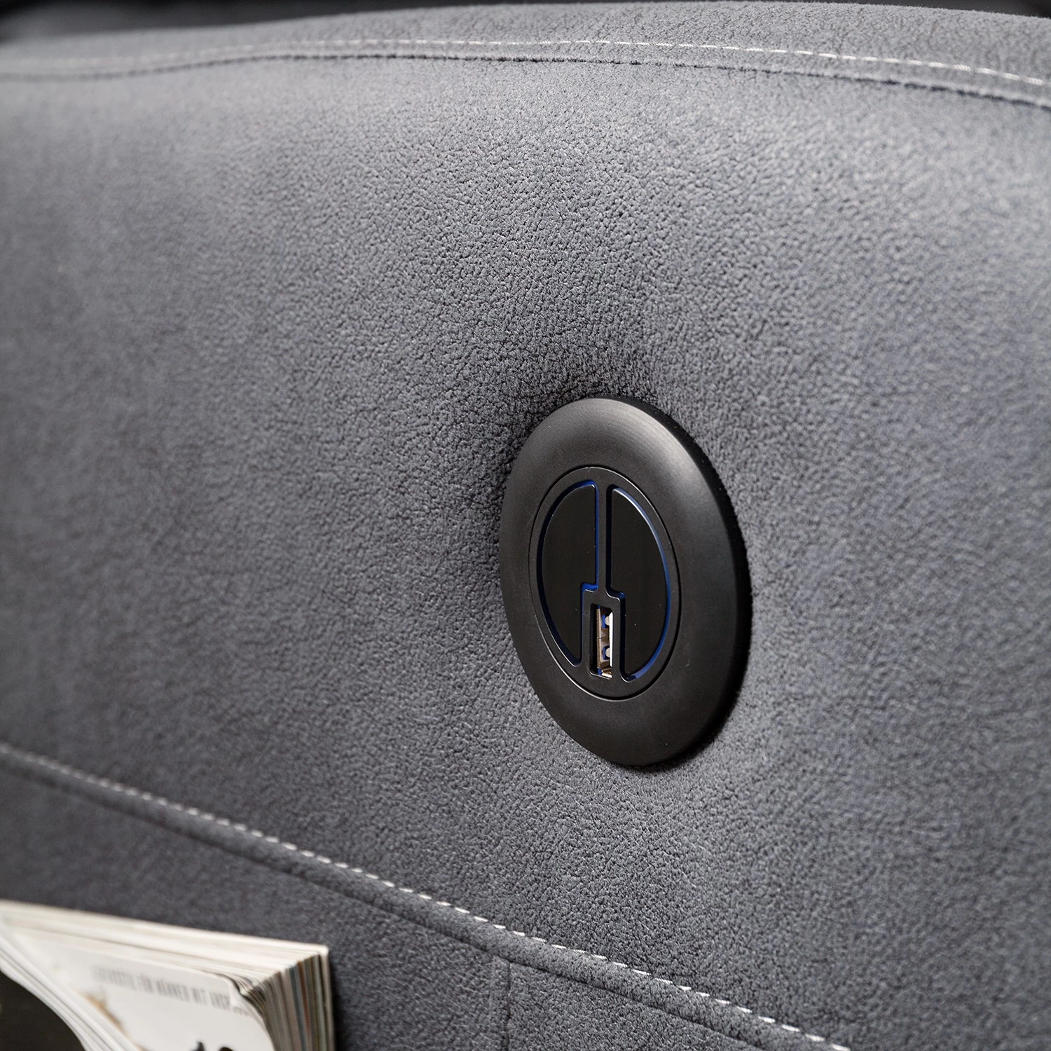 Modoform Fauteuil relax Bartlett - Microfibre - Gris 18 Modoform Fauteuil relax Bartlett - Microfibre - Gris – Image 16