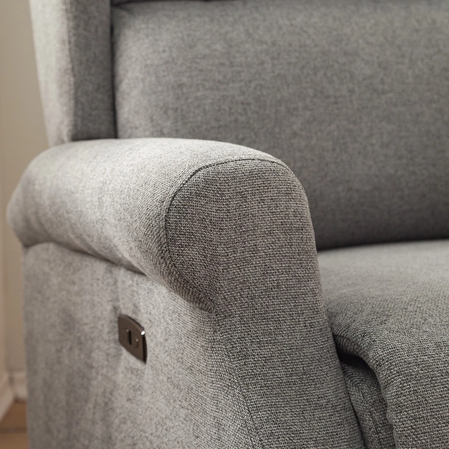 Modoform Relaxsessel Barley - Tissé à plat - Gris 14 Modoform Relaxsessel Barley - Tissé à plat - Gris – Image 12