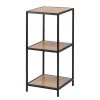 Red Living Étagère Coogee IX - Imitation chêne sauvage / Noir - Hauteur : 83 cm -Meubles de salon Soldes 1000200145 200205 06092200039 IMAGE P000000001000200145