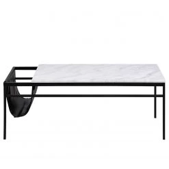 Fredriks Table basse Chuparosa - Marbre / Métal - Blanc / Noir -Meubles de salon Soldes 1000200160 200205 06092400106 DETAILS P000000001000200160