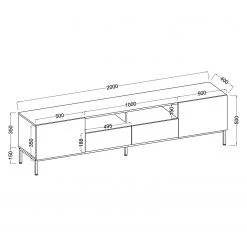 Fredriks Meuble TV Meon - Gris 47 Fredriks Meuble TV Meon - Gris -Meubles de salon Soldes 1000201080 200814 14303400006 SKETCH DETAILS P000000001000201080 sketch