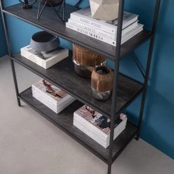 Fredriks Étagère Meon II - Chêne gris -Meubles de salon Soldes 1000201090 201124 11582100012 MOOD DETAILS P000000001000201090 mood