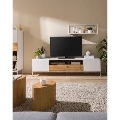 Fredriks Meuble TV Meon - Blanc -Meubles de salon Soldes 1000201098 201030 11203000020 DETAILS P000000001000201098