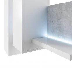 Loftscape Ensemble meubles TV Littor (3 éléments) - Blanc / Imitation béton -Meubles de salon Soldes 1000202015 200203 11093000121 DETAILS P000000001000202015