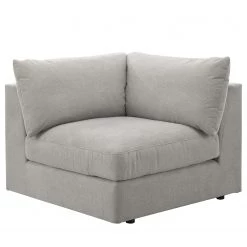 Fredriks Canapé panoramique Dixwell I - Tissage à plat - Gris platine - Méridienne longue à gauche (vue de face) -Meubles de salon Soldes 1000202306 200304 18045600809 DETAILS P000000001000202306