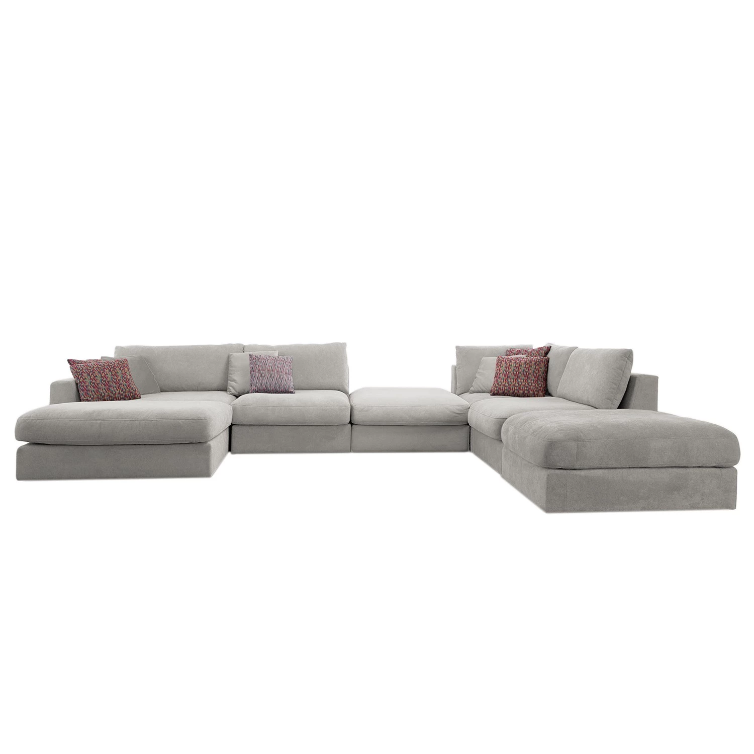 Fredriks Canapé panoramique Dixwell III - Tissage à plat - Gris platine - Méridienne longue à gauche (vue de face) 6 Fredriks Canapé panoramique Dixwell III - Tissage à plat - Gris platine - Méridienne longue à gauche (vue de face) – Image 4