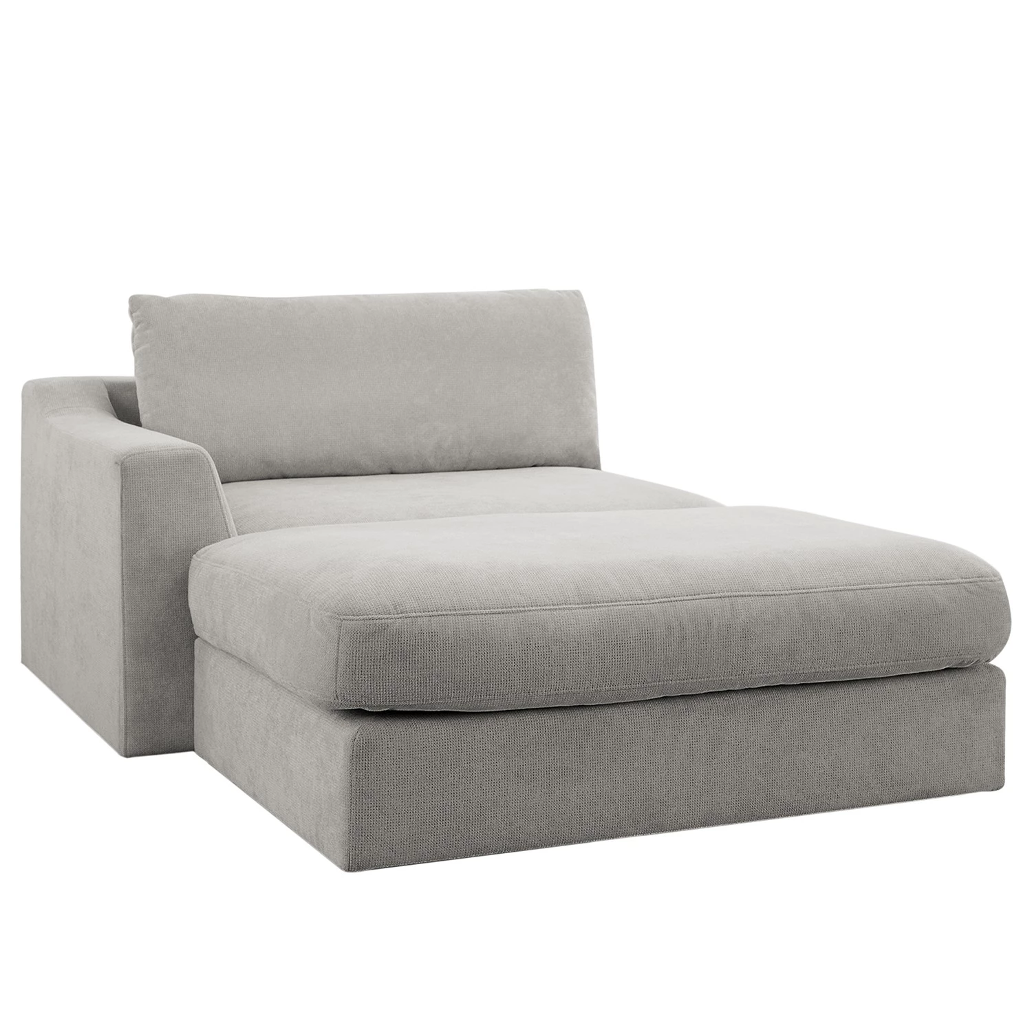 Fredriks Canapé panoramique Dixwell III - Tissage à plat - Gris platine - Méridienne longue à gauche (vue de face) 11 Fredriks Canapé panoramique Dixwell III - Tissage à plat - Gris platine - Méridienne longue à gauche (vue de face) – Image 9