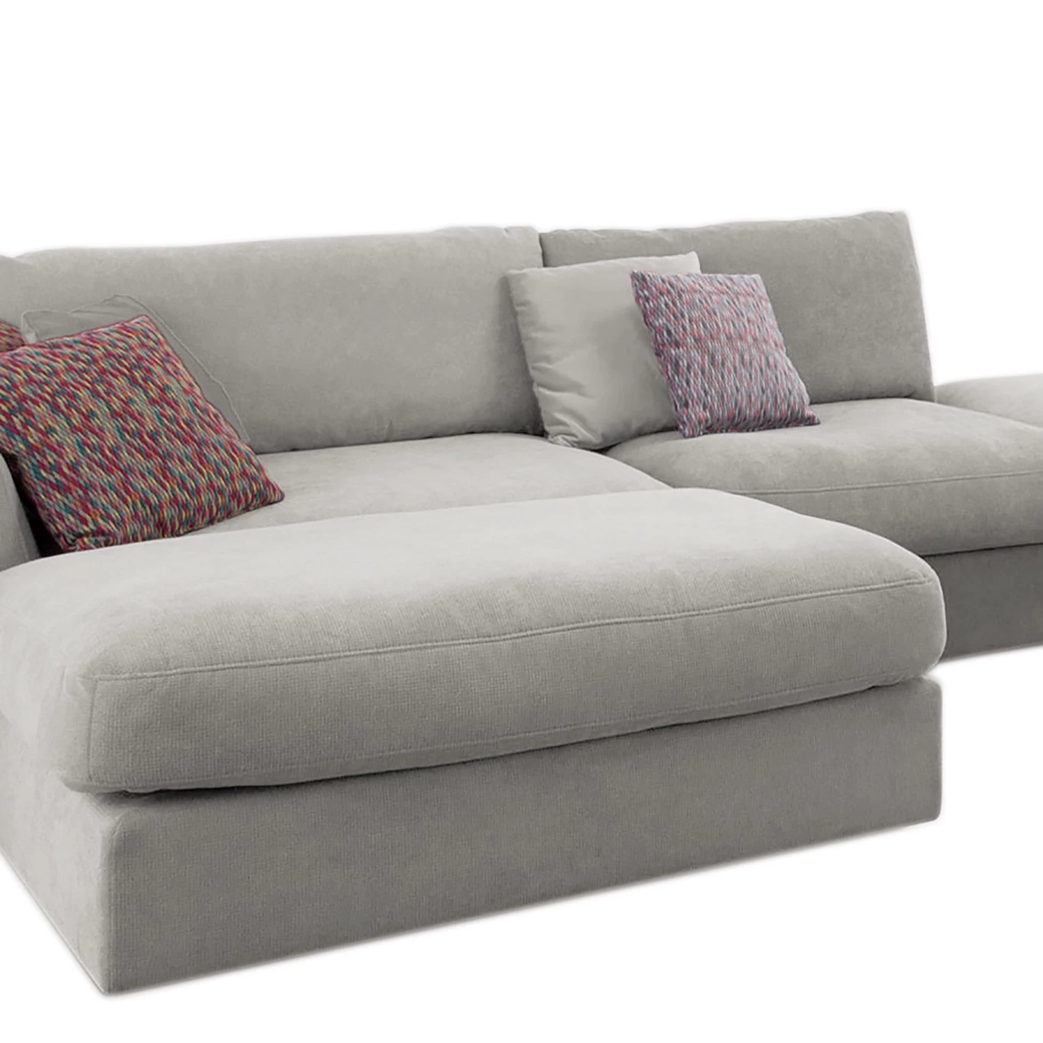 Fredriks Canapé panoramique Dixwell III - Tissage à plat - Gris platine - Méridienne longue à gauche (vue de face) 12 Fredriks Canapé panoramique Dixwell III - Tissage à plat - Gris platine - Méridienne longue à gauche (vue de face) – Image 10