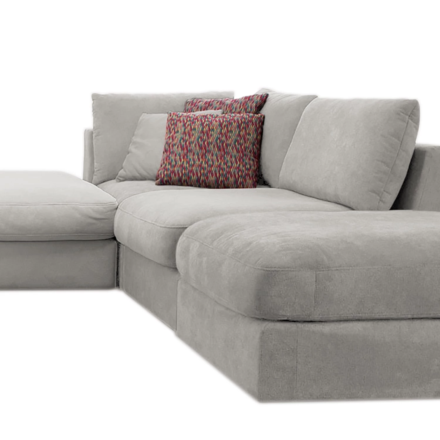 Fredriks Canapé panoramique Dixwell III - Tissage à plat - Gris platine - Méridienne longue à gauche (vue de face) 13 Fredriks Canapé panoramique Dixwell III - Tissage à plat - Gris platine - Méridienne longue à gauche (vue de face) – Image 11