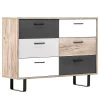 Norrwood Commode Brookton II - Multicolore / Imitation chêne -Meubles de salon Soldes 1000202440 200124 09541700089 IMAGE P000000001000202440