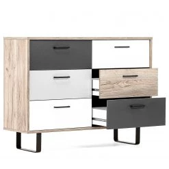 Norrwood Commode Brookton II - Multicolore / Imitation chêne 24 Norrwood Commode Brookton II - Multicolore / Imitation chêne -Meubles de salon Soldes 1000202440 200124 09541800096 DETAILS P000000001000202440