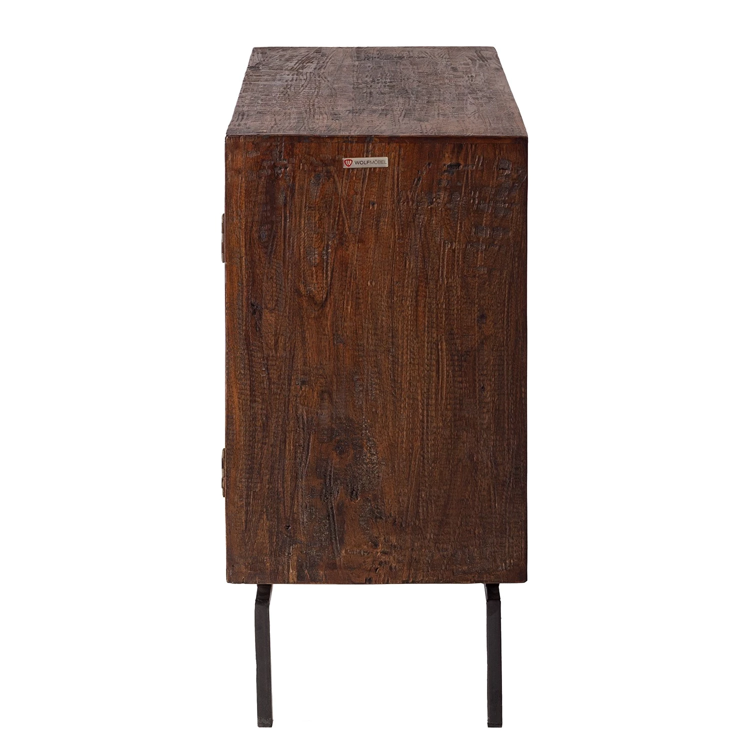 Wolf-Möbel Buffet Carving - Acacia massif / Métal - Acacia / Noir 9 Wolf-Möbel Buffet Carving - Acacia massif / Métal - Acacia / Noir – Image 7