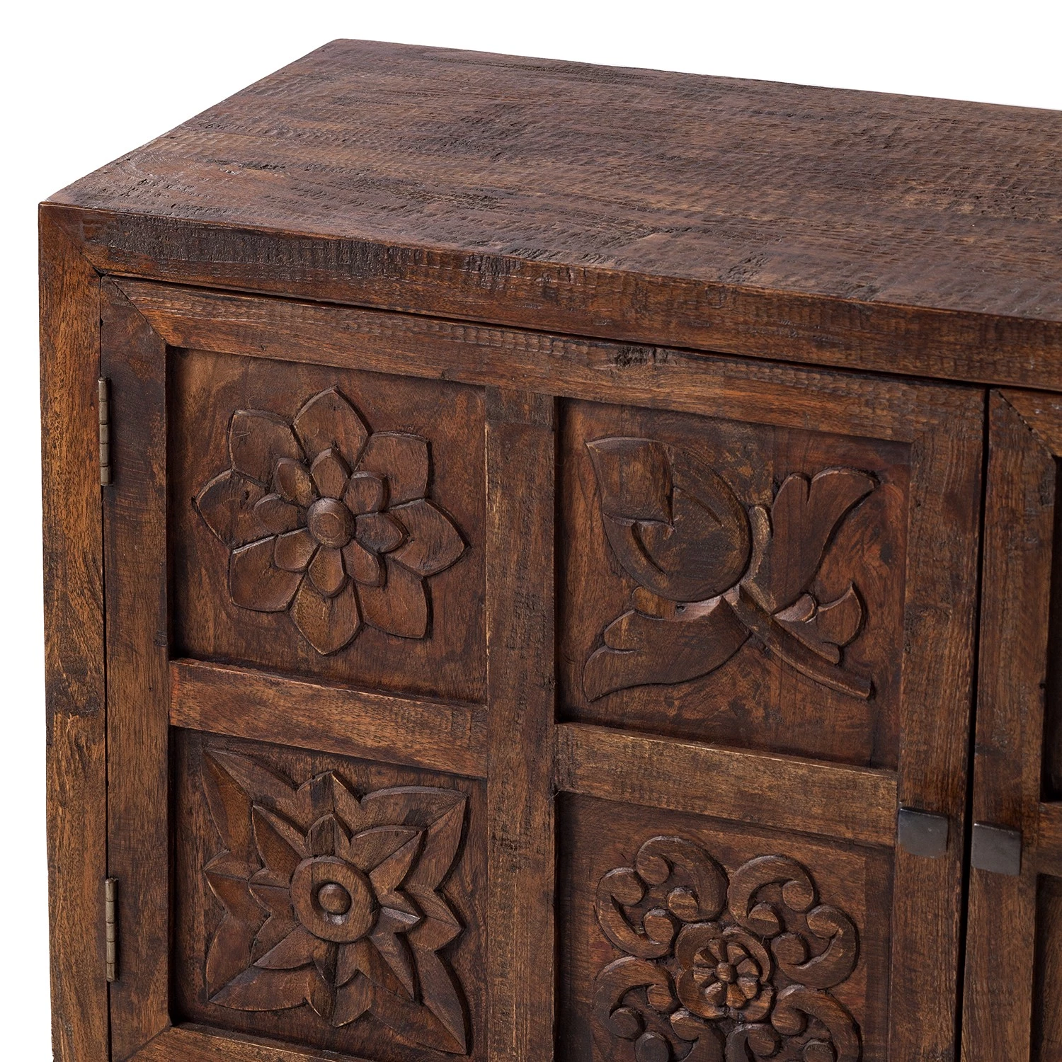 Wolf-Möbel Buffet Carving - Acacia massif / Métal - Acacia / Noir 10 Wolf-Möbel Buffet Carving - Acacia massif / Métal - Acacia / Noir – Image 8