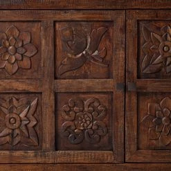 Wolf-Möbel Buffet Carving - Acacia massif / Métal - Acacia / Noir 31 Wolf-Möbel Buffet Carving - Acacia massif / Métal - Acacia / Noir -Meubles de salon Soldes 1000202474 201008 14583000006 DETAILS P000000001000202474